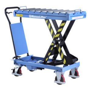 HanseLifter Hubtischwagen mit Rollenbahn, Tragf.: 500 kg, Typ: SPR500 HanseLifter Hubtischwagen mit Rollenbahn, Tragf.: 500 kg, Typ: SPR500