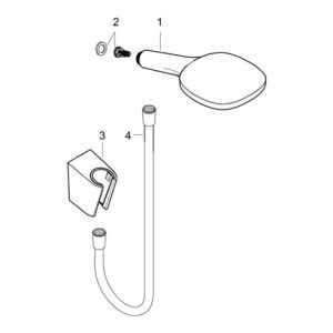 hansgrohe Brauseset SELECT E 120 RAINDANCE Porter Set 1600 mm chrom
