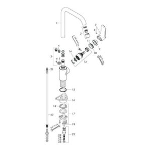 hansgrohe Einhebel-Spültischmischer 260 FOCUS DN 15 für offene Heißwasserbereiter chrom hansgrohe Einhebel-Spültischmischer 260 FOCUS DN 15 für offene Heißwasserbereiter chrom