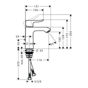 hansgrohe Einhebel-Waschtischmischer 110 METRIS DN 15, ComfortZone 110 mm mit Zugstangen-Ablaufgarnitur G 1 1/4″ chrom hansgrohe Einhebel-Waschtischmischer 110 METRIS DN 15, ComfortZone 110 mm mit Zugstangen-Ablaufgarnitur G 1 1/4″ chrom