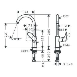 hansgrohe Einhebel-Waschtischmischer 210 LOGIS DN 15, mit Schwenkauslauf mit Zugstangen-Ablaufgarnitur G 1 1/4″ chrom hansgrohe Einhebel-Waschtischmischer 210 LOGIS DN 15, mit Schwenkauslauf mit Zugstangen-Ablaufgarnitur G 1 1/4″ chrom