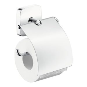 hansgrohe Papierrollenhalter PURA VIDA mit Deckel chrom hansgrohe Papierrollenhalter PURA VIDA mit Deckel chrom