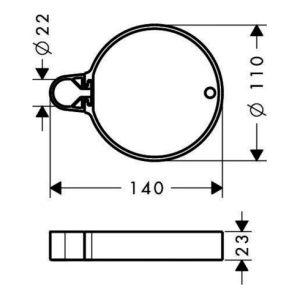 hansgrohe Seifenschale CASETTA’C chrom