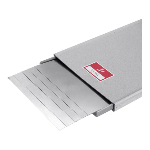 Hasberg Unterlagsfolien-Set 5-teilig 150x500 mm, rostfrei, Dicke: 0,5 mm