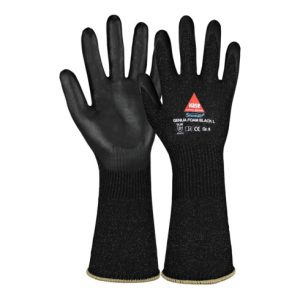 Hase Genua Foam Black Long Schnittschutzaus Sinomac® Hybridgarn Größe 11