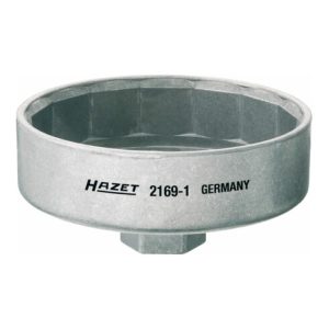 HAZET Ölfilter-Schlüssel 2169-1 Vierkant hohl 12,5 mm (1/2 Zoll) Außen-15-kant Profil HAZET Ölfilter-Schlüssel 2169-1 Vierkant hohl 12,5 mm (1/2 Zoll) Außen-15-kant Profil