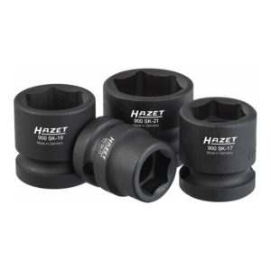 HAZET Schlag-, Maschinenschrauber-Steckschlüssel-Satz 900SK/4 Vierkant hohl 12,5 mm (1/2 Zoll) Außen-Sechskant-Tractionsprofil 13 17 19 21 Anzahl Werkzeuge: 4 HAZET Schlag-, Maschinenschrauber-Steckschlüssel-Satz 900SK/4 Vierkant hohl 12,5 mm (1/2 Zoll) Außen-Sechskant-Tractionsprofil 13 17 19 21 Anzahl Werkzeuge: 4