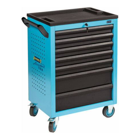 HAZET Werkstattwagen Assistent 178N-7 Schubladen flach: 5 x 80 x 527 x 348 mm Schubladen hoch: 2 x 165 x 527 x 348 mm