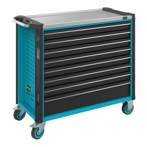 HAZET Werkstattwagen Assistent 179NXXL-8 Schubladen flach: 7 x 77 x 870 x 398 mm Schubladen hoch: 1 x 162 x 870 x 398 mm