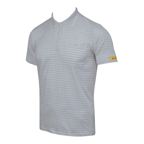 HB Tempex ESD Damen Polo-Shirt Conductex Cotton Knit, silbergrau, Größe: M
