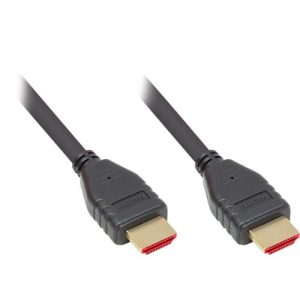 HDMI 2.1 Kabel Good Connections, Ultra-High-Speed, bis 8K/UHD-2, vergoldete Kontakte, Länge 3 m, schwarz HDMI 2.1 Kabel Good Connections, Ultra-High-Speed, bis 8K/UHD-2, vergoldete Kontakte, Länge 3 m, schwarz