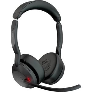 Headset Jabra Evolve2 55, Ladestation, Reichweite bis 30 m, bis 10 h, MS-Teams optimiert, Stereo, schwarz Headset Jabra Evolve2 55, Ladestation, Reichweite bis 30 m, bis 10 h, MS-Teams optimiert, Stereo, schwarz