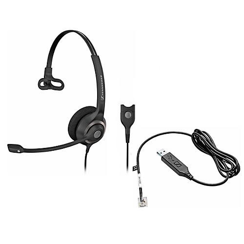 Headset Sennheiser SC 230, kabelgebunden, monaural, einstellb. Kopfbügel +Telefonadap
