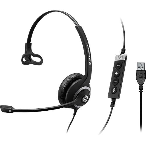 Headset Sennheiser SC 230 USB MS II, kabelgebunden/monaural, Skype-zertifiziert, Kopfbügel verstellbar