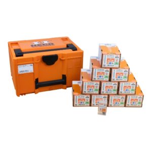 HECO Aktionskoffer „Fassade 1“, HT-plus Fassadenschraube A2 4,5 x 50, Langbits HD-20 70mm, in Systainer3 M237 HECO Aktionskoffer „Fassade 1“, HT-plus Fassadenschraube A2 4,5 x 50, Langbits HD-20 70mm, in Systainer3 M237