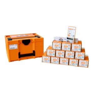 HECO Aktionskoffer „Schreiner“, HT-plus Senkkopfschraubensortiment für Schreiner, 4.900 Schrauben mit Zubehör, in Systainer3 M237 HECO Aktionskoffer „Schreiner“, HT-plus Senkkopfschraubensortiment für Schreiner, 4.900 Schrauben mit Zubehör, in Systainer3 M237