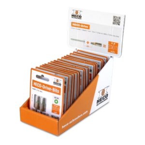 HECO Blister-Tray, HD-25, grün, 15 Blister mit jeweils 2 Bits
