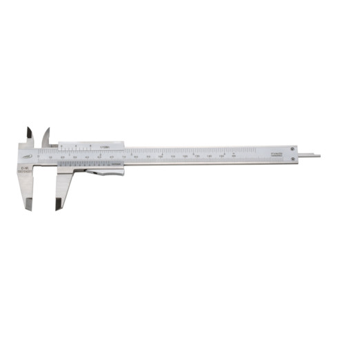 Helios Preisser Taschenmessschieber rostfreier Stahl 150 x 40 mm mit flacher Momentfeststellung
