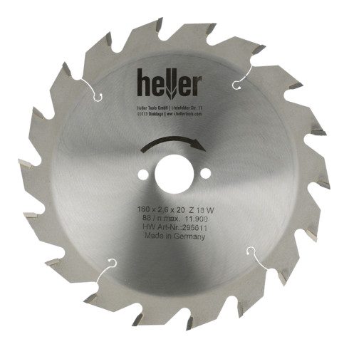 Heller Kappsägeblatt 250 x 3,2 x 30 x 60 x W neg