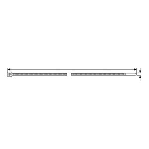 HellermannTyton Kabelbinder 140×2.5 natur UB140A-N