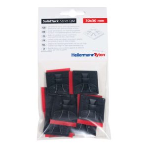 HellermannTyton Klebesockel 30x30mm schwarz QM30APTI-PA66-BK(10)