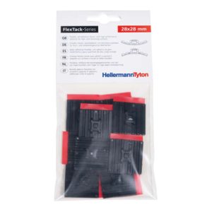 HellermannTyton Klebesockel flexibel 28x28mm schwarz FMB4APTIPA66HSBK(10)