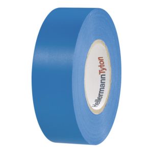 HellermannTyton PVC Isolierband 15-19×20 blau HTAPE-FLEX15-19x20BU
