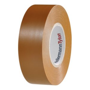 HellermannTyton PVC Isolierband 15-19×20 braun HTAPE-FLEX15-19x20BN