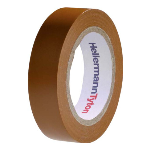 HellermannTyton PVC Isolierband braun Flex 15-BR15x10m
