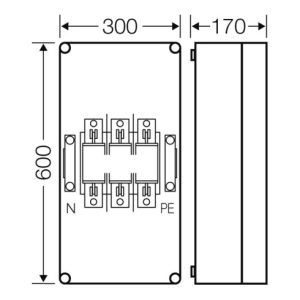 Hensel Sicherungsgehäuse 1xNH1 3p. 250A+PE+N Mi 4451 Hensel Sicherungsgehäuse 1xNH1 3p. 250A+PE+N Mi 4451