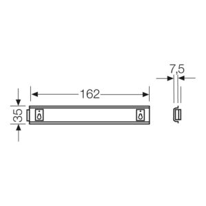 Hensel Tragschiene f.KG 9003 Hutpr.35mm KG TS 03 Hensel Tragschiene f.KG 9003 Hutpr.35mm KG TS 03