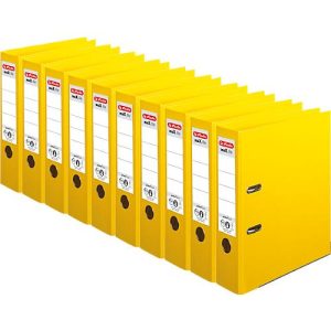 herlitz Ordner maX.file protect plus, DIN A4, Rückenbreite 80 mm, 10 Stück, gelb herlitz Ordner maX.file protect plus, DIN A4, Rückenbreite 80 mm, 10 Stück, gelb