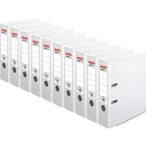 herlitz Ordner maX.file protect plus, DIN A4, Rückenbreite 80 mm, 10 Stück, weiß herlitz Ordner maX.file protect plus, DIN A4, Rückenbreite 80 mm, 10 Stück, weiß