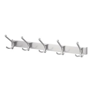 Hermeta Huthaken-Leiste 0822-0825 5 Hak.A.96mm LM.silberf.elox.H.102mm Hermeta Huthaken-Leiste 0822-0825 5 Hak.A.96mm LM.silberf.elox.H.102mm