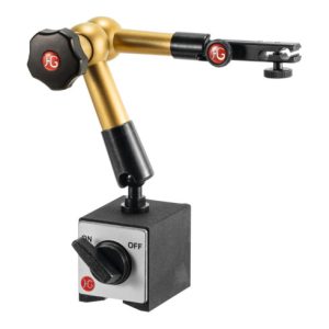 HG Hydraulisches Magnet-Messstativ (mit Fuß) mit mechanischer Feineinstellung am Uhrenhalter, Ausladung: 220 mm HG Hydraulisches Magnet-Messstativ (mit Fuß) mit mechanischer Feineinstellung am Uhrenhalter, Ausladung: 220 mm
