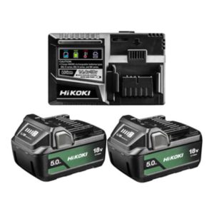 Hikoki 2 Akkus 18V 5,0 Ah BSL1850MA + Ladegerät UC18YSL3 Hikoki 2 Akkus 18V 5,0 Ah BSL1850MA + Ladegerät UC18YSL3