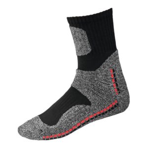 Holex Funktionssocken, halblang, schwarz / rot / grau, Unisex-Größe: 45-47 Holex Funktionssocken, halblang, schwarz / rot / grau, Unisex-Größe: 45-47