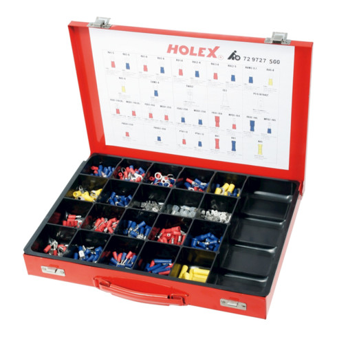 HOLEX Kabelschuhstecker- und Verbinder-Set ohne Crimpzange 500