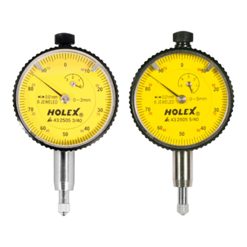HOLEX Präzisions-Kleinmessuhr stoßgeschützt 3/40 mm