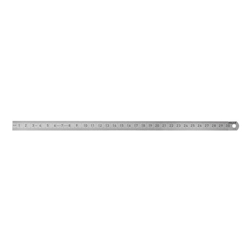 HOLEX Stahlmaßstab biegsam schmal rostfrei mattiert beidseitiger Teilung 100 mm