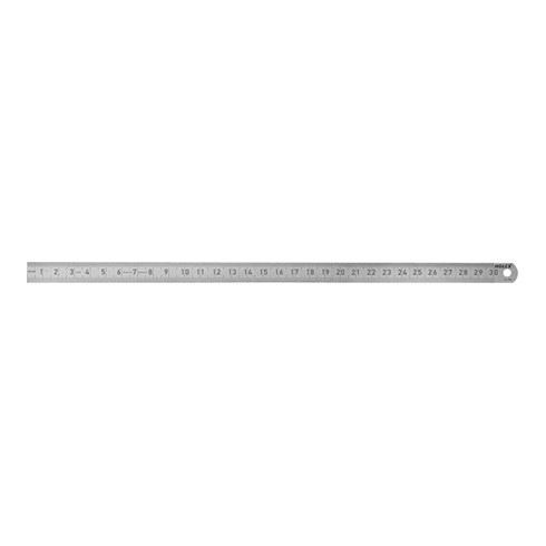 HOLEX Stahlmaßstab biegsam schmal rostfrei mattiert mit beidseitiger Teilung 150 mm