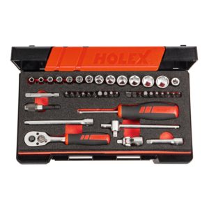 Holex Steckschlüssel-Sortiment 1/4 Zoll-Vierkant 42-teilig, Typ: 6