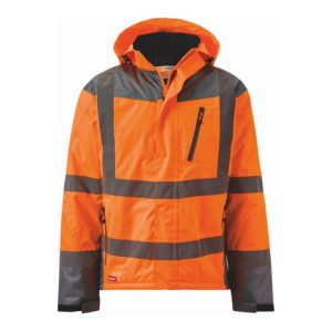 Holex Warnschutz Winterjacke, orange / grau, Unisex-Größe: L Holex Warnschutz Winterjacke, orange / grau, Unisex-Größe: L