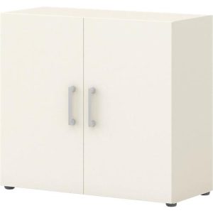 Home Office Aktenschrank TEMPIO, aus Holz, 2 Türen, 2 OH, B 800 x T 340 x H 720 mm, weiß/weiß Home Office Aktenschrank TEMPIO, aus Holz, 2 Türen, 2 OH, B 800 x T 340 x H 720 mm, weiß/weiß