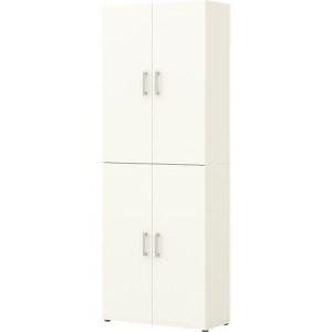Home Office Aktenschrank TEMPIO, aus Holz, 4 Türen, 6 OH, B 800 x T 340 x H 2130 mm, weiß/weiß Home Office Aktenschrank TEMPIO, aus Holz, 4 Türen, 6 OH, B 800 x T 340 x H 2130 mm, weiß/weiß