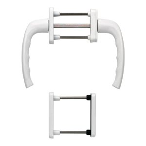 Hoppe Balkongarnitur NY 0810/961N/U10/… Alu.F9016 63-73mm 4-KT.7mm Hoppe Balkongarnitur NY 0810/961N/U10/… Alu.F9016 63-73mm 4-KT.7mm