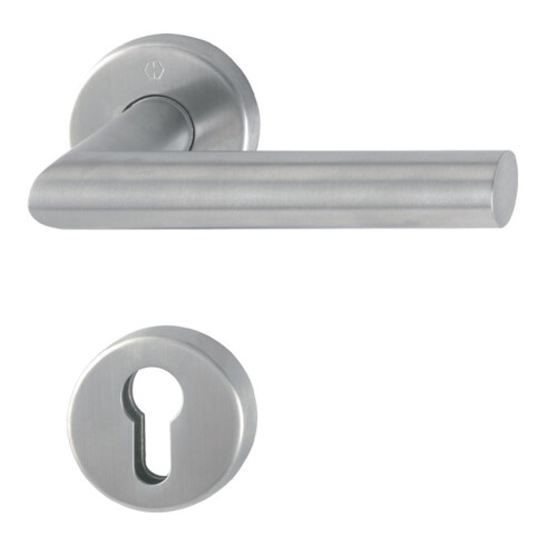 Hoppe FS-Garnitur Ams.FS-E1400/42H/42HS VA F69 D/D f.TS 40-65mm PZ DIN L/R