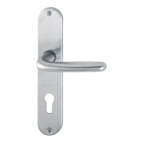 Hoppe Langschildgarnitur Cardiff E1850Z/302 VA F69 PZ 72mm DIN L/R