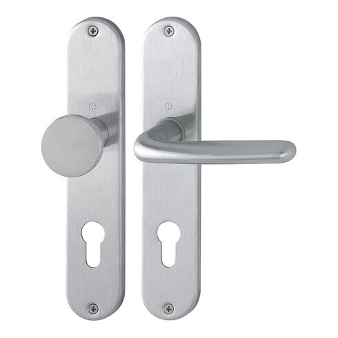 Hoppe Langschildgarnitur Cardiff E48/302/1850Z VA F69 PZ 72mm DIN L/R