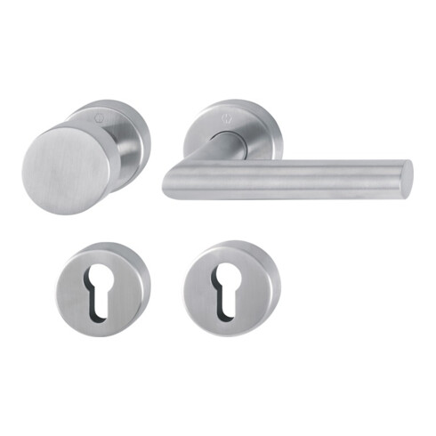 Hoppe Rosetten-Garnitur Ams.E58/42H/42HKVS/1400 VA F69 rd.PZ DIN L/R fl.D/K